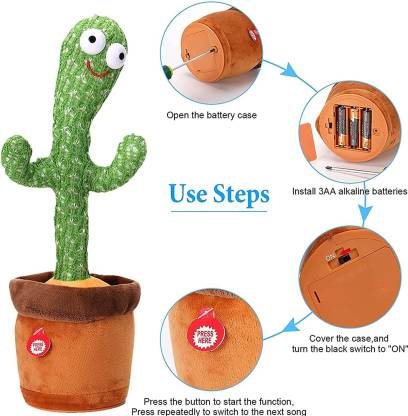 Dancing Cactus Talking Tree Toy (Non-Rechargeable / AA Battery) - Image 2