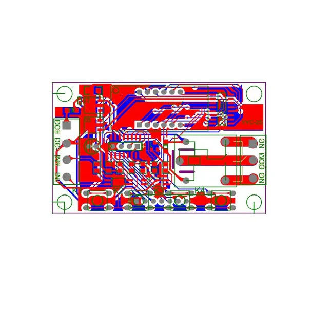 DC 12V 5A YYC-2S Adjustable 4 Digit LED Delay Relay Module Timer Control Switch Board (Green) - Image 14