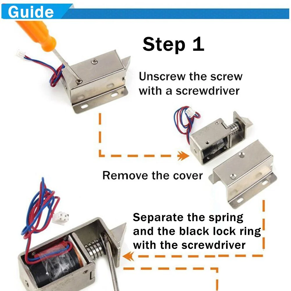 DC Cabinet Door Lock Electric Lock Assembly Solenoid - Image 6