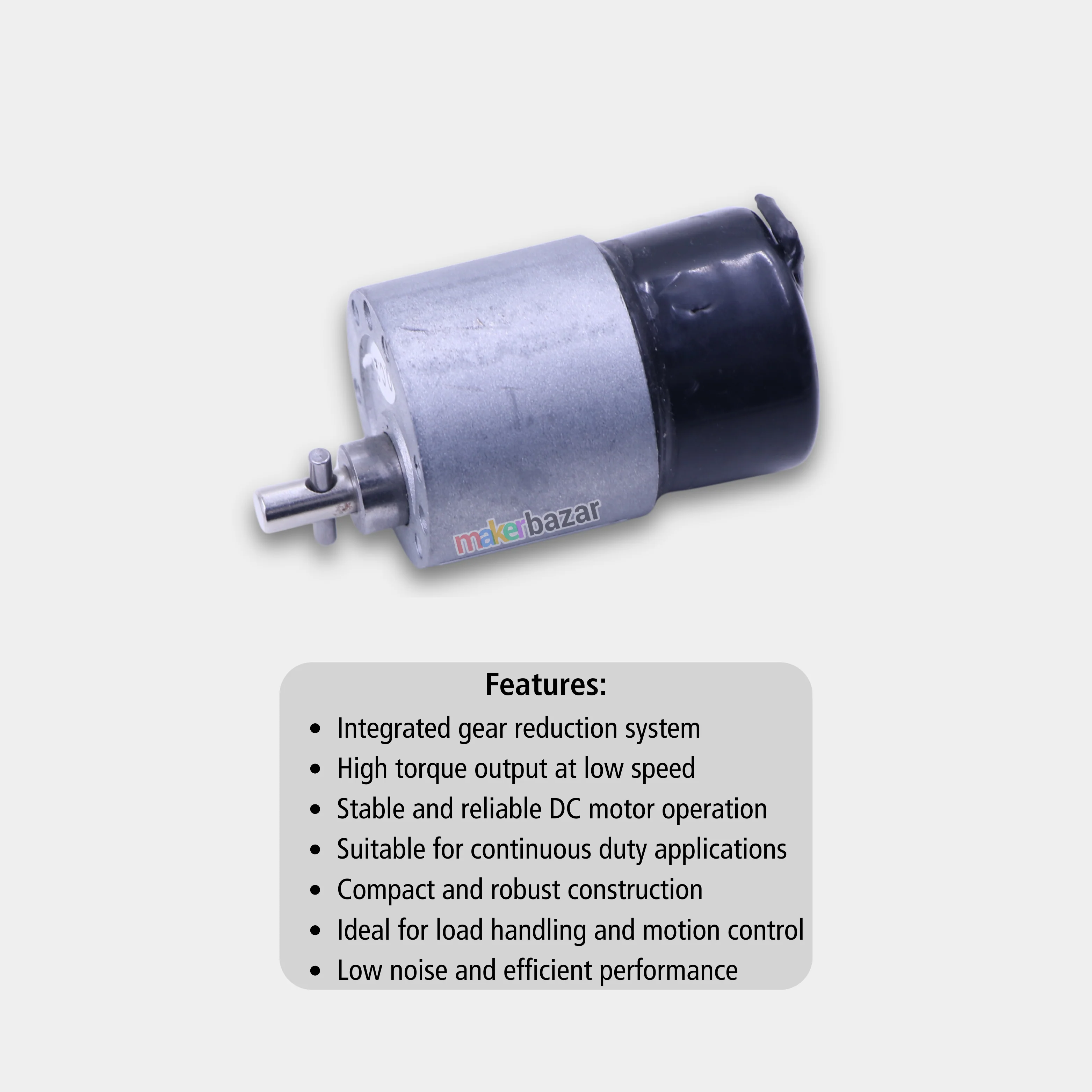 DSD-37RS520 DC Electric Motor with Gear Reduction High Torque - Image 2