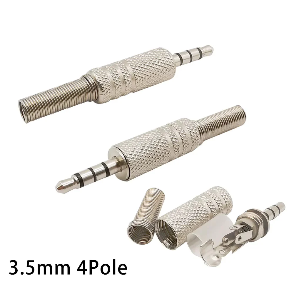 [Design-2] Full Metal Audio Jack Connector Male With Spring Tail - Image 8