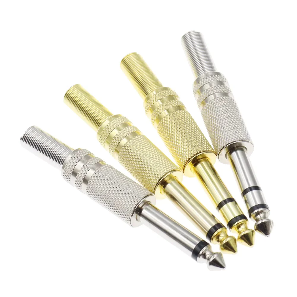 [Design-2] Full Metal Audio Jack Connector Male With Spring Tail - Image 9