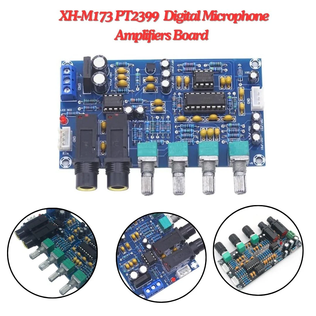 Digital Microphone Amplifiers Board Reverberation Karaoke Reverb NE5532 Pre-amplifier - Image 3