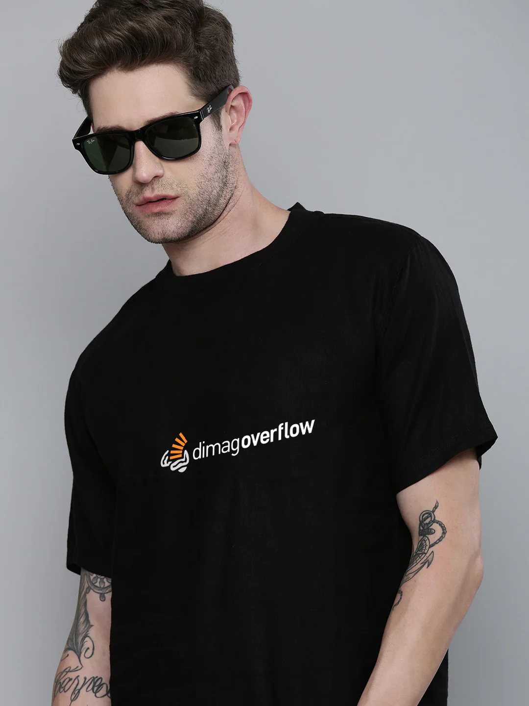 Dimag Overflow Half Sleeve T-shirt - Image 2
