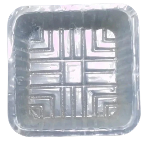 4in Disposable Plastic Square Bowl Transparent for DIY
