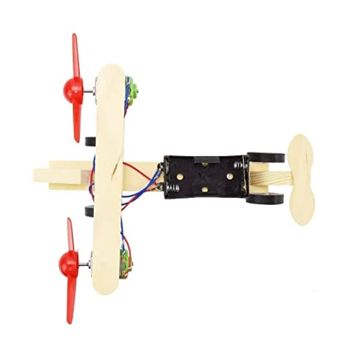 Double Propeller Glider Plane Kit DIY Educational Toy - Image 3