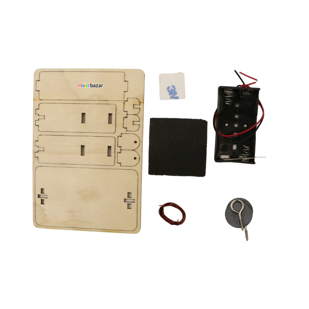 DIY Wooden Electromagnetic Motor Science Experiment Kit - Image 2