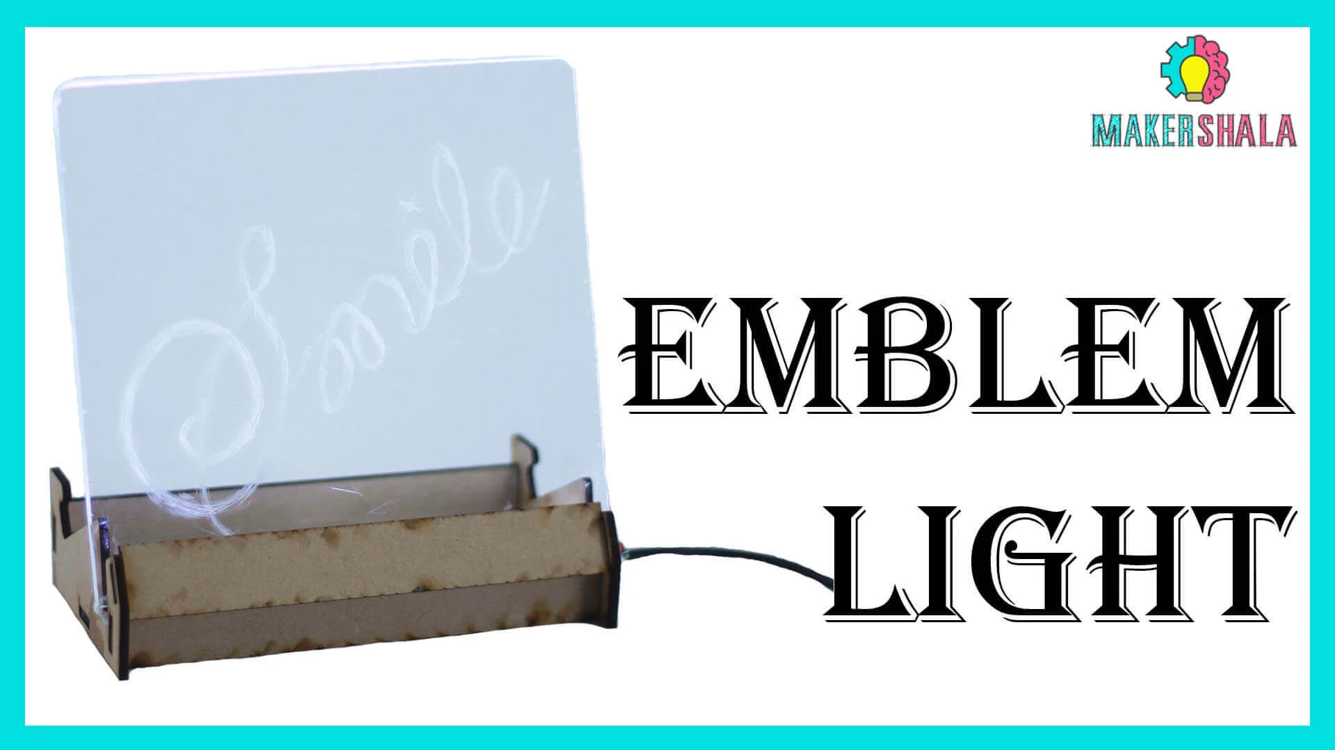 Laser Cut (MDF & Acrylic) for Emblem Light DIY Project - Image 3