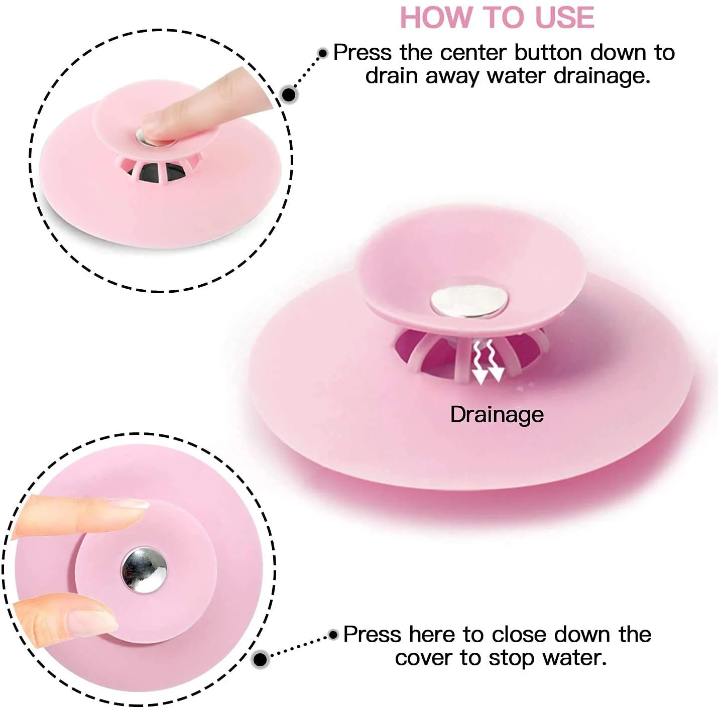 Drain Stopper For Bathroom/Wash Basin/Kitchen Sink/Bathtub - Image 8