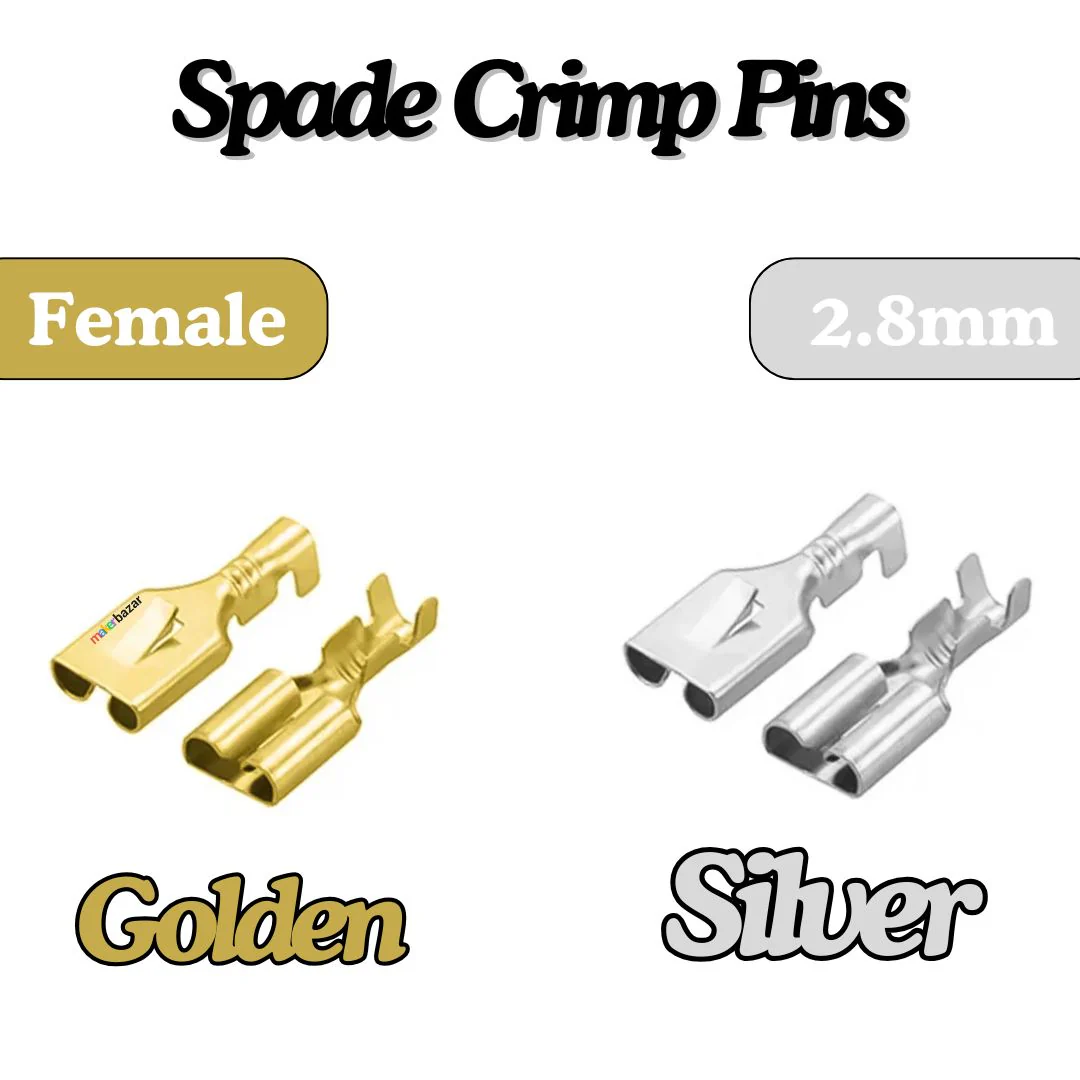 Lugs Thimble Pins Non-Insulated Spade Crimp Battery Connectors - Image 13