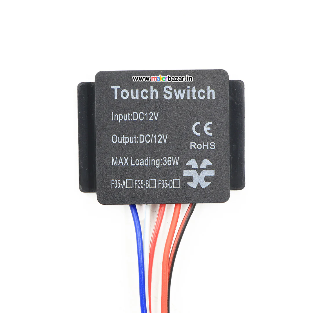 12V 3A Triple Mirror Touch Switch With Dimmer Operate Two LED Strips - Image 2