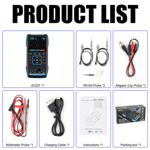 FNIRSI 2C23T- 3in1 Handheld Digital Oscilloscope 10Mhz Bandwidth With 2 Channels - Image 5