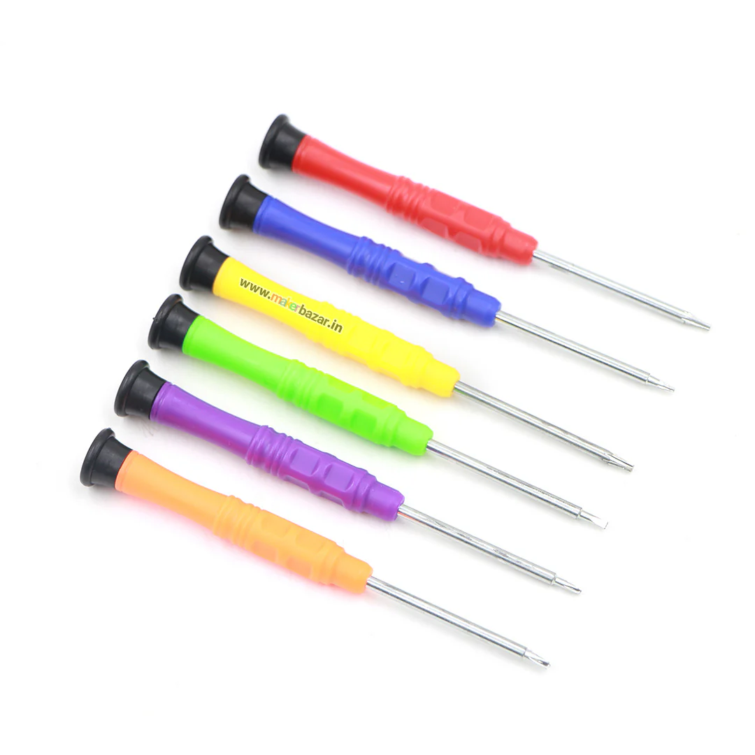 Generic: 6pcs Precision Mini Screwdriver Set (Plastic Handle) - Image 2
