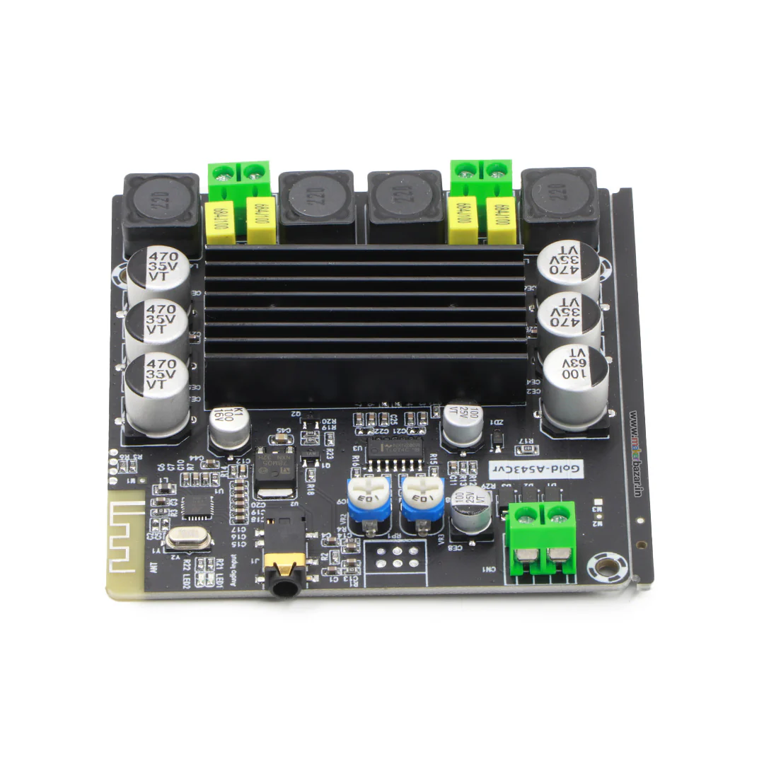 [Type 3] Gold-A543C 8-24V 2x50w Dual Channel High Power Digital Audio Power Amplifier Board  (With Aux Port + Bluetooth) - Image 8