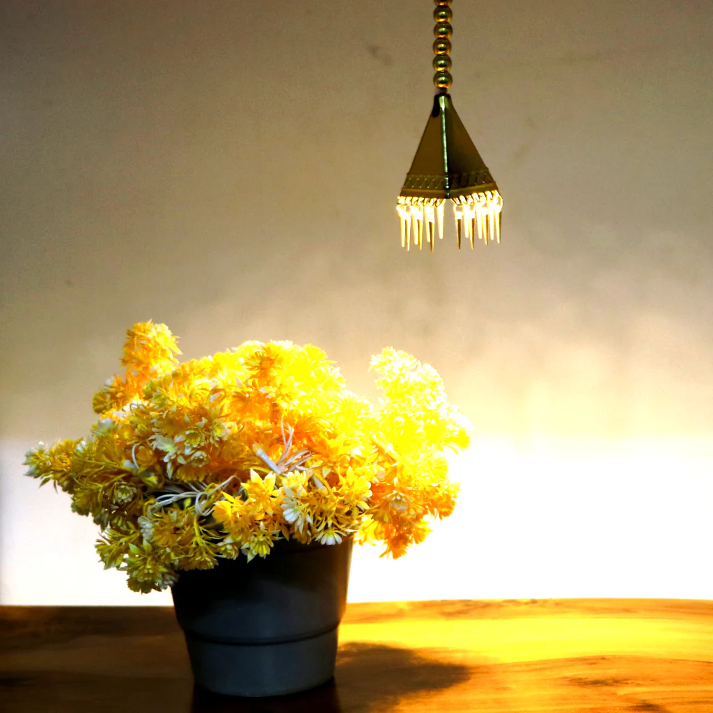 Hanging Cone Shape LED Light with Plug - Image 2