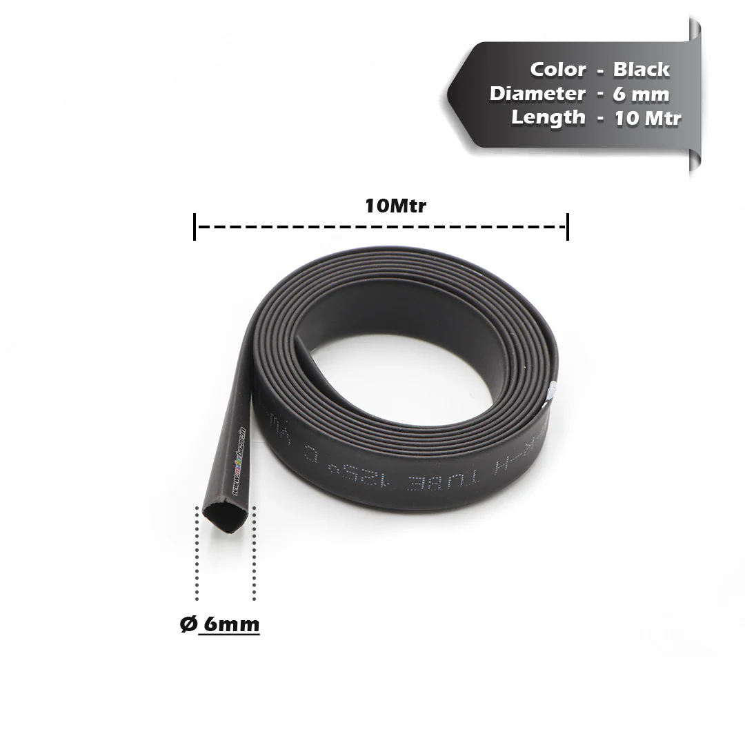 Black Heat Shrink Sleeve Tube For Wire Protection - Image 26