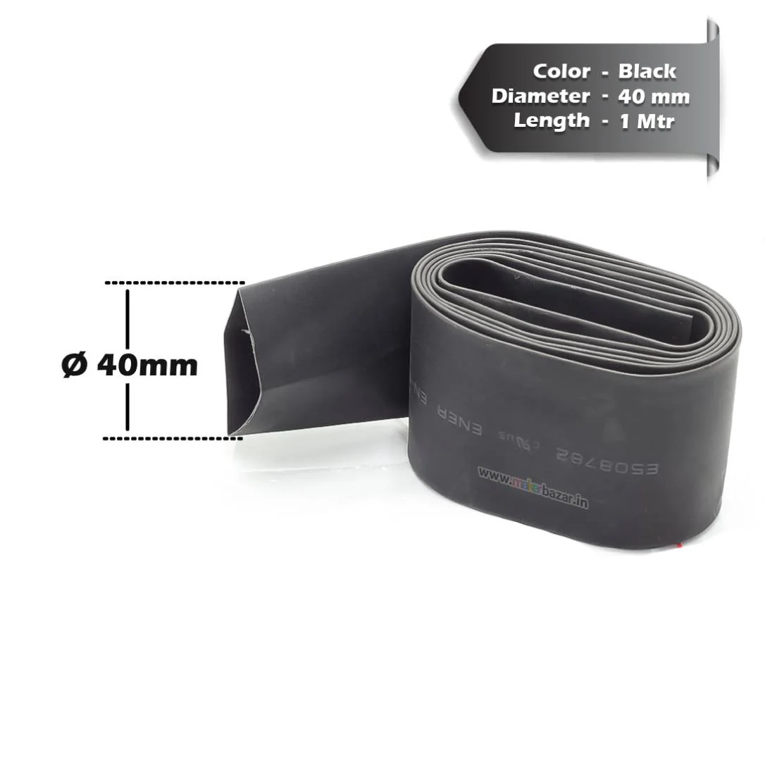 Black Heat Shrink Sleeve Tube For Wire Protection - Image 45