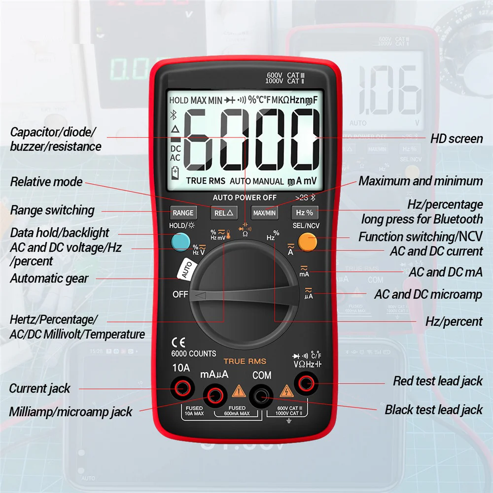 Hoki: M9 Bluetooth Multimeter - Image 4