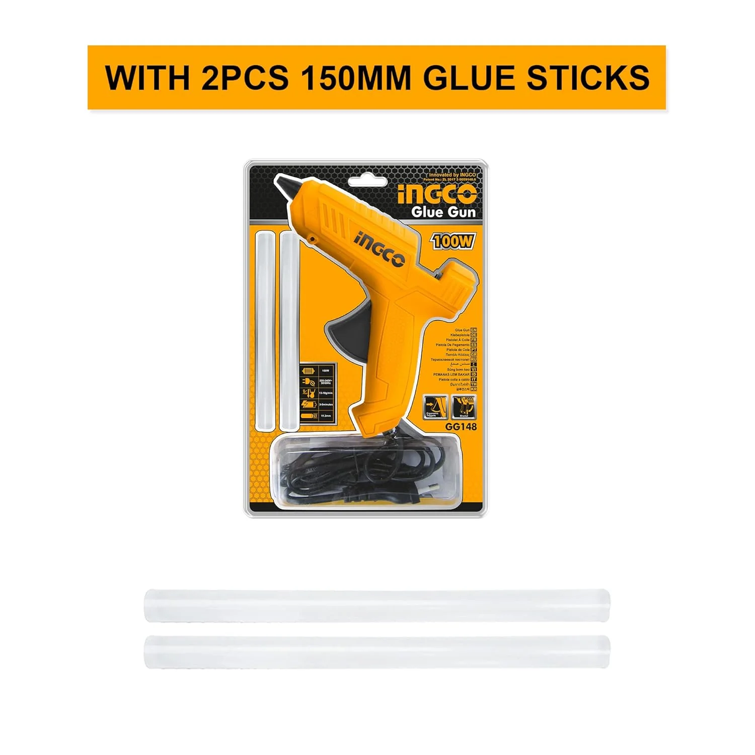 Ingco: Hot Glue Guns with Glue-Gun Adhesive Sticks - Image 2