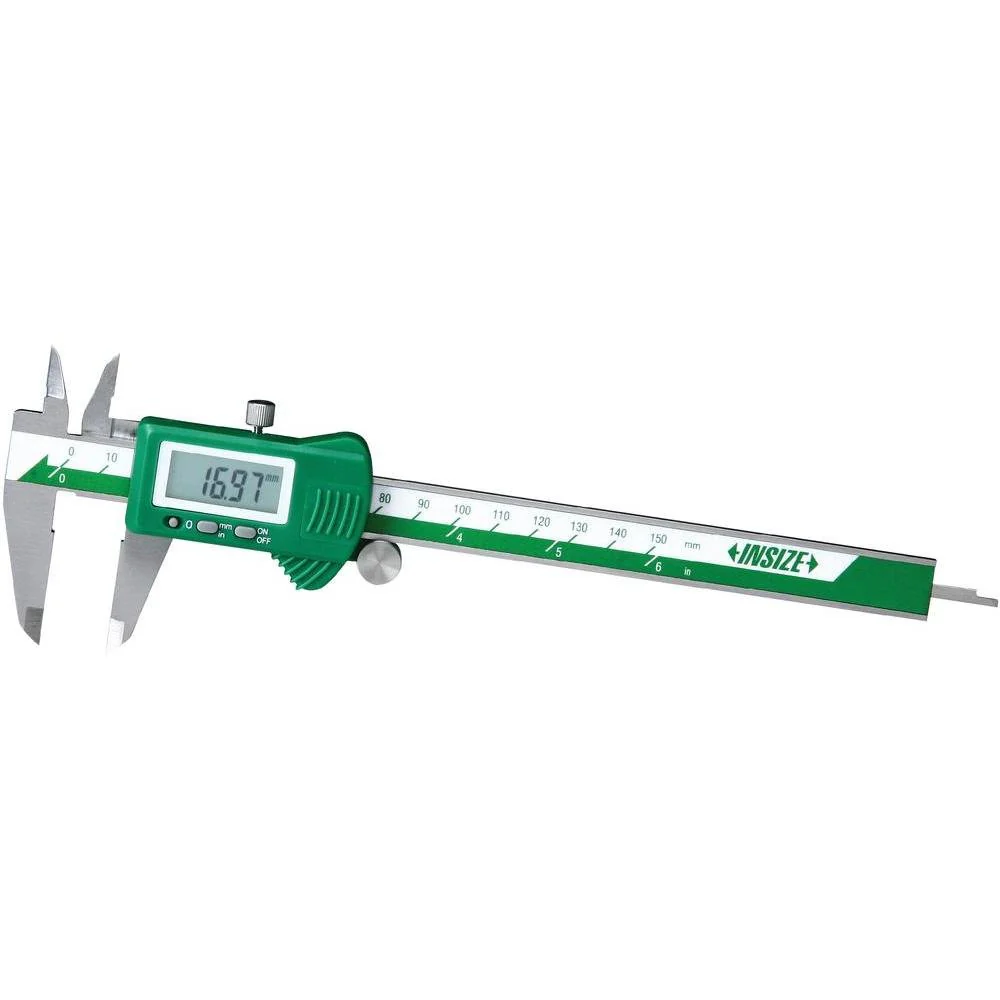 Insize: 1112-150 Digital Vernier Caliper Stainless Steel 150mm/6Inch with Rectangular Case - Image 3