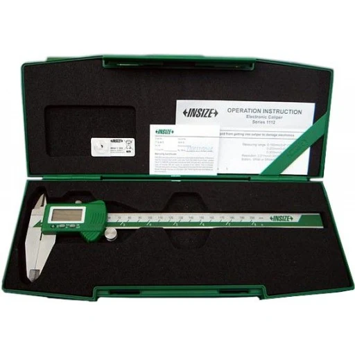 Insize: 1112-150 Digital Vernier Caliper Stainless Steel 150mm/6Inch with Rectangular Case - Image 5