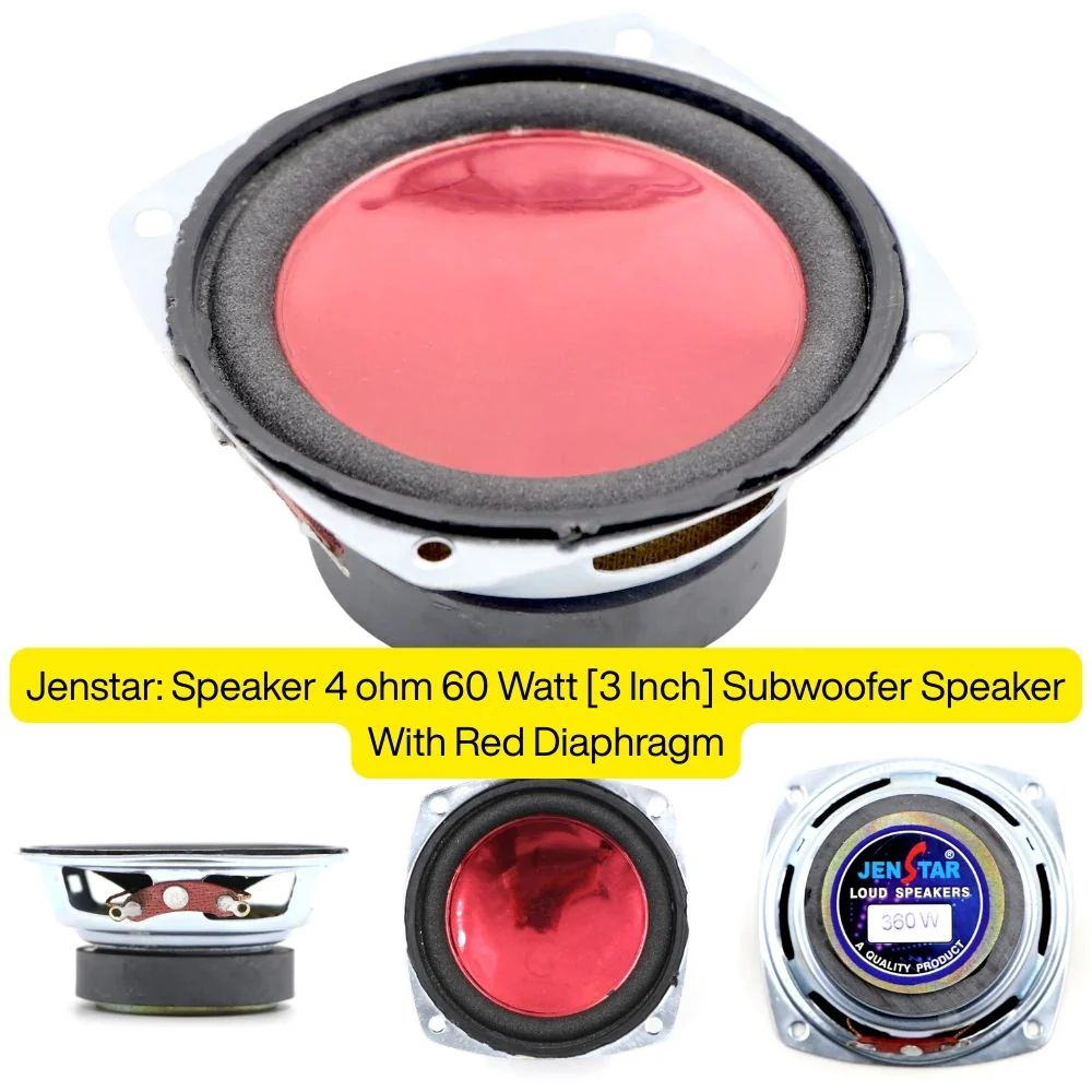 Jenstar: 3-Inch 4-Ohm 60-Watt Subwoofer Speaker - Image 3