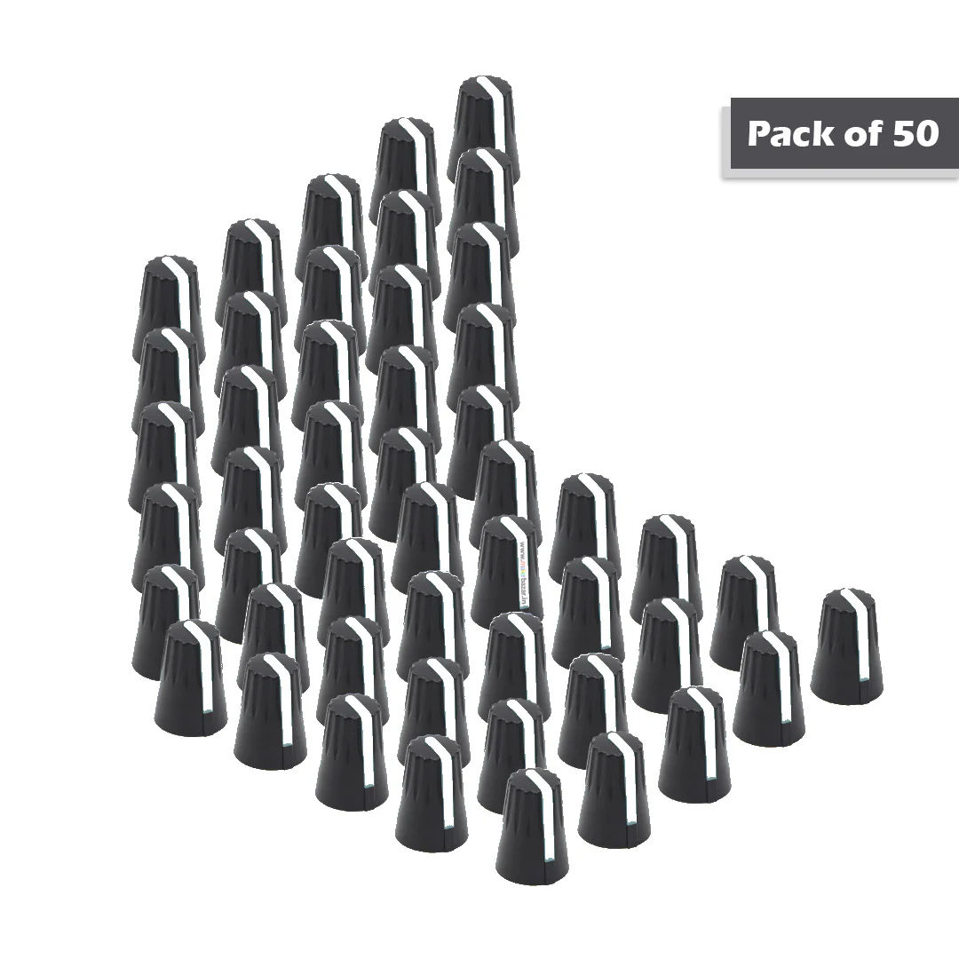 Knob-206 Plastic Potentiometer Knob 6mm With Buffer - Image 26