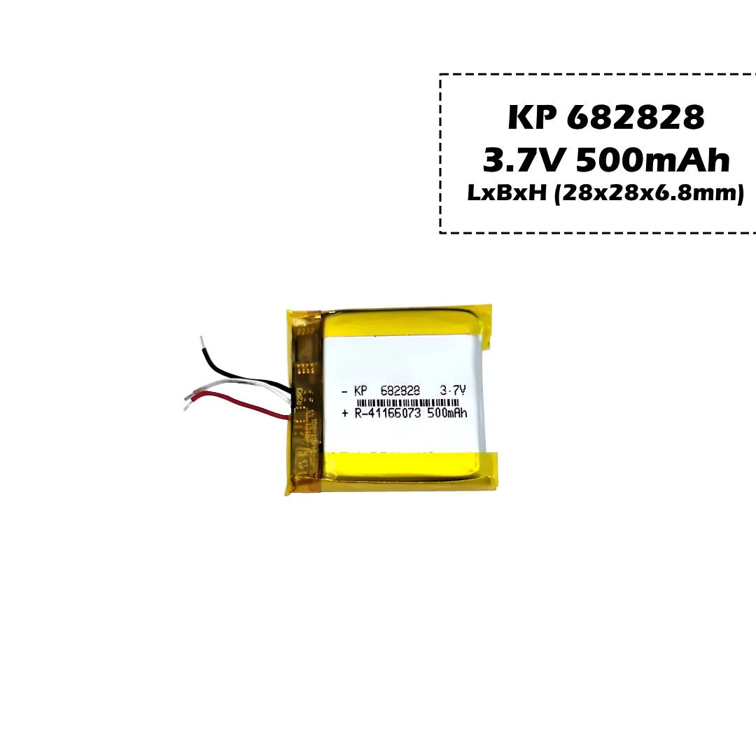 KP: 3.7V 500mAh Lipo Battery - Single Cell Lithium Polymer Battery - Image 8