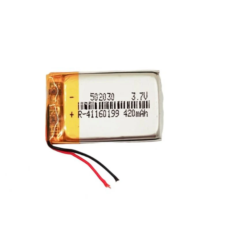 KP: 502030 3.7V 420mAh Lipo Battery - Single Cell Lithium Polymer Battery