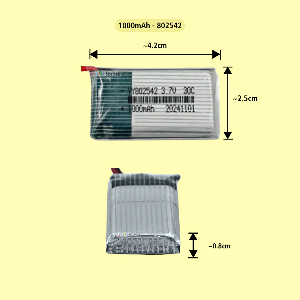 Generic: Drone Lipo Battery - Single Cell 3.7V Lithium Polymer Battery for Mini Drone - Image 21