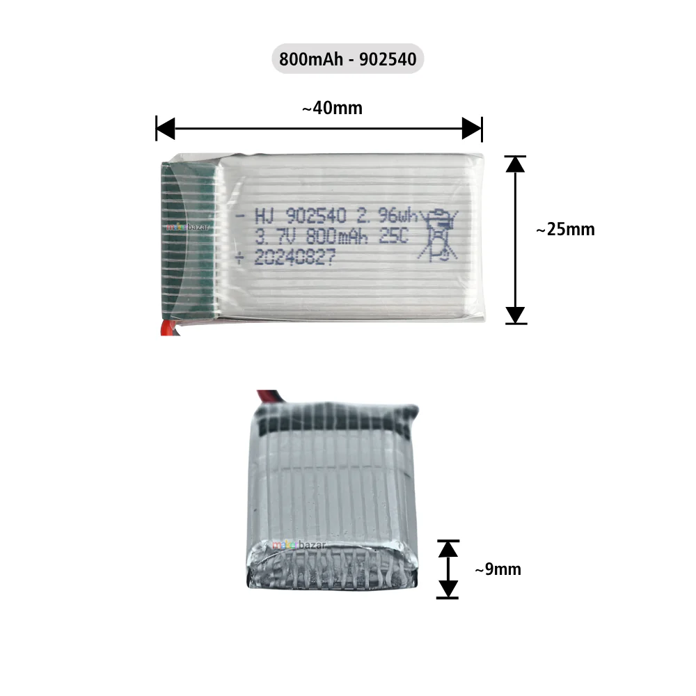Generic: Drone Lipo Battery - Single Cell 3.7V Lithium Polymer Battery for Mini Drone - Image 31