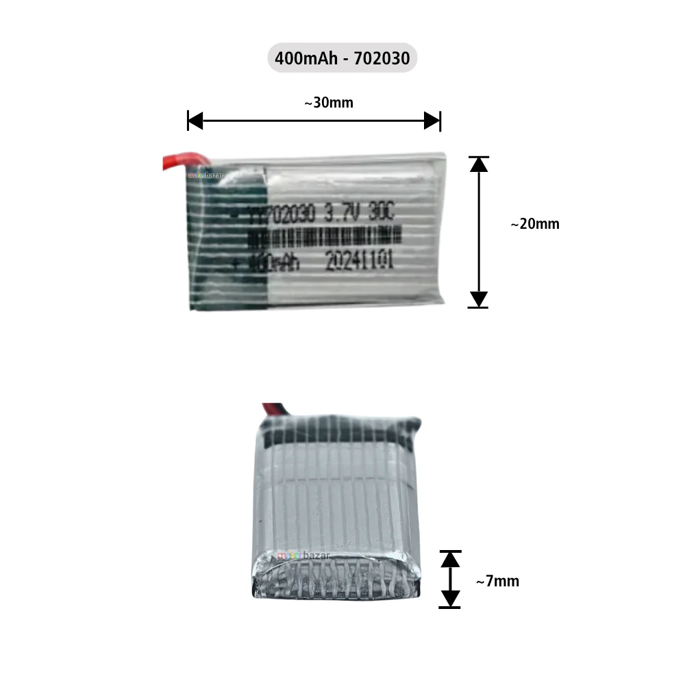 Generic: Drone Lipo Battery - Single Cell 3.7V Lithium Polymer Battery for Mini Drone - Image 7