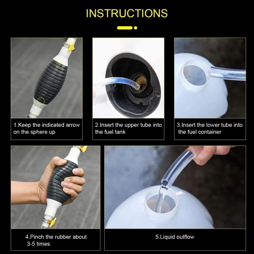 Liquid Transfer Pump Kit Tank Sucker - Image 5