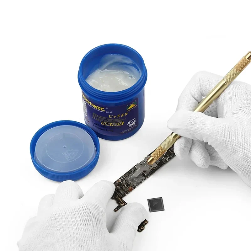Mechanic: 100gm Lead-Free No-Clean Solder Flux Paste Container - Image 13