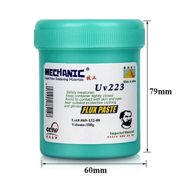 Mechanic: 100gm Lead-Free No-Clean Solder Flux Paste Container - Image 4