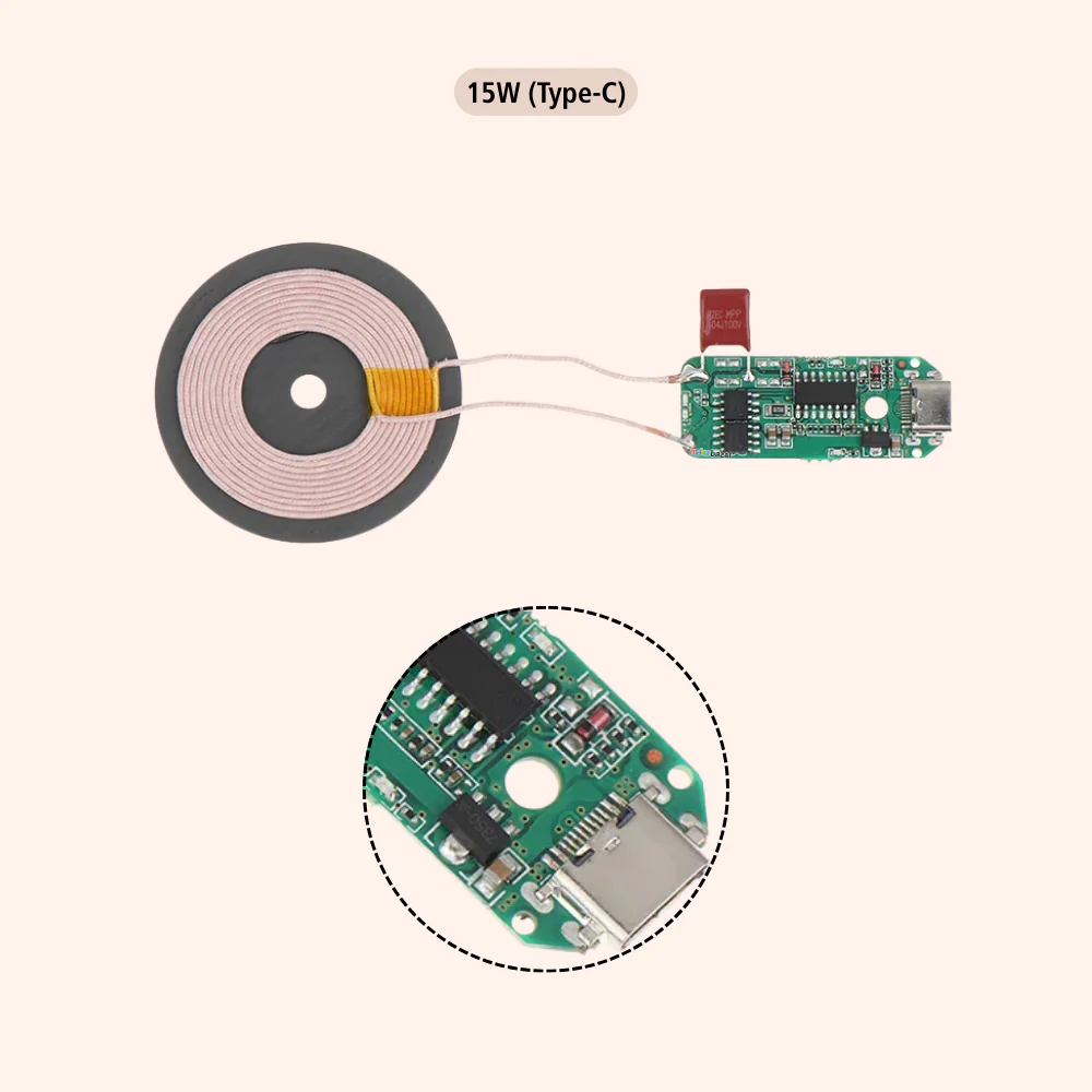 5V Fast Charging Wireless Charger PCBA DIY Accessories Standard - Image 2