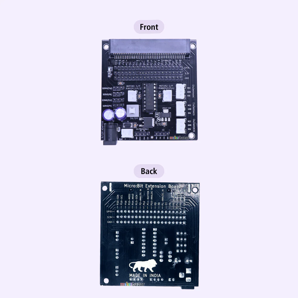 GPIO Expansion Board for Micro:bit Edge Connector Breakout Board [Made-In-India] - Image 4