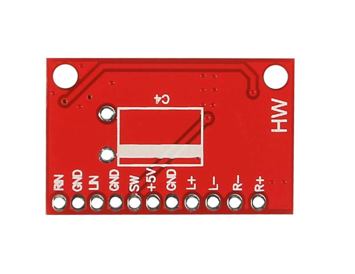 PAM8403 Mini Digital Power Amplifiers 3W Dual Track Red - Image 3