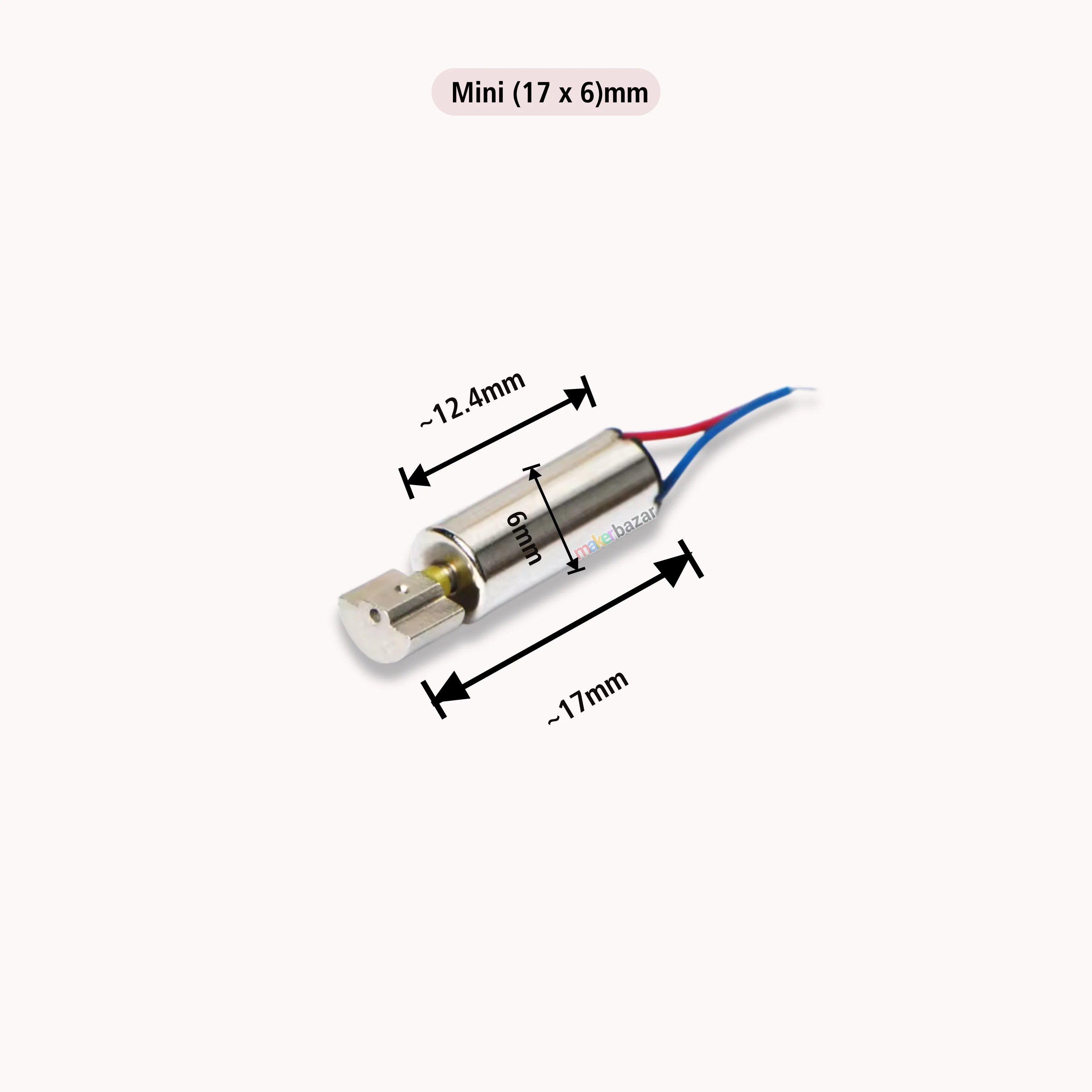 Mini Vibration Motor 3V Coreless High Speed With Wire - Image 3