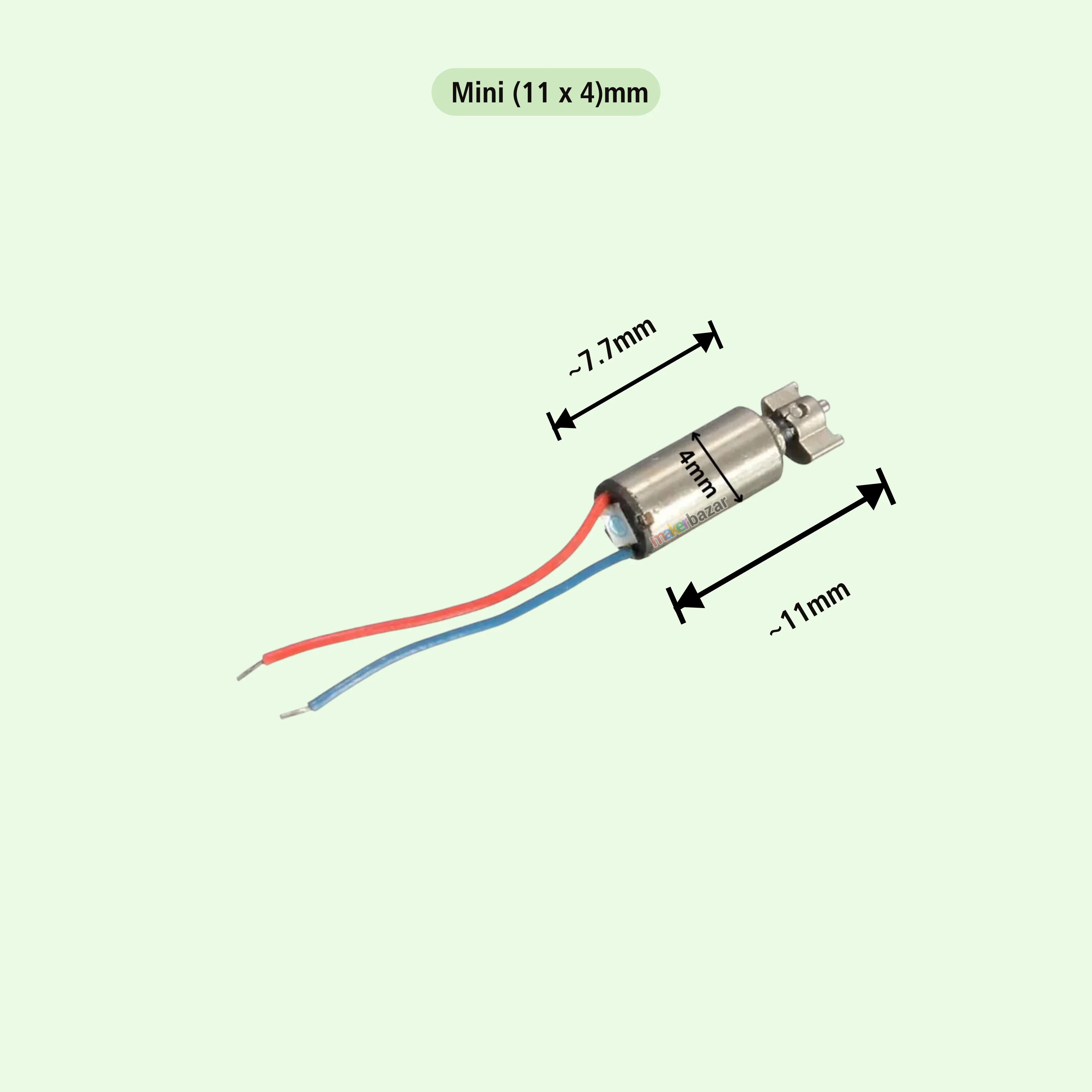 Mini Vibration Motor 3V Coreless High Speed With Wire - Image 5