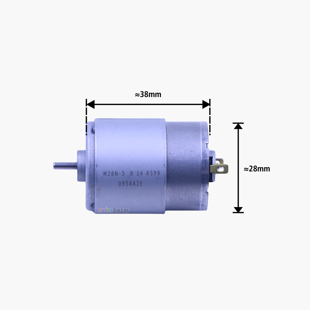 MITSUMI M28N-3 R 14 A599 Mini DC Motor - Image 5