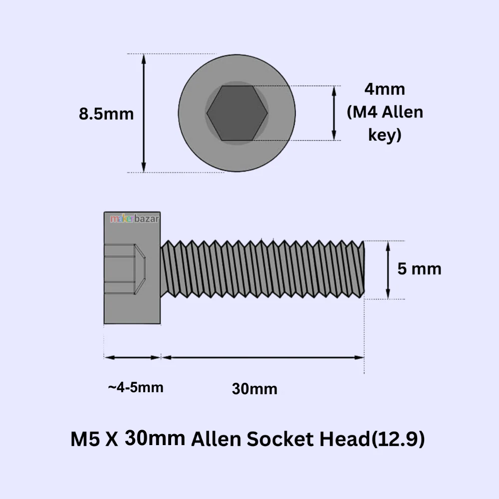 MS Allen Socket Head Screws Bolt [Pack of 10] - Image 40