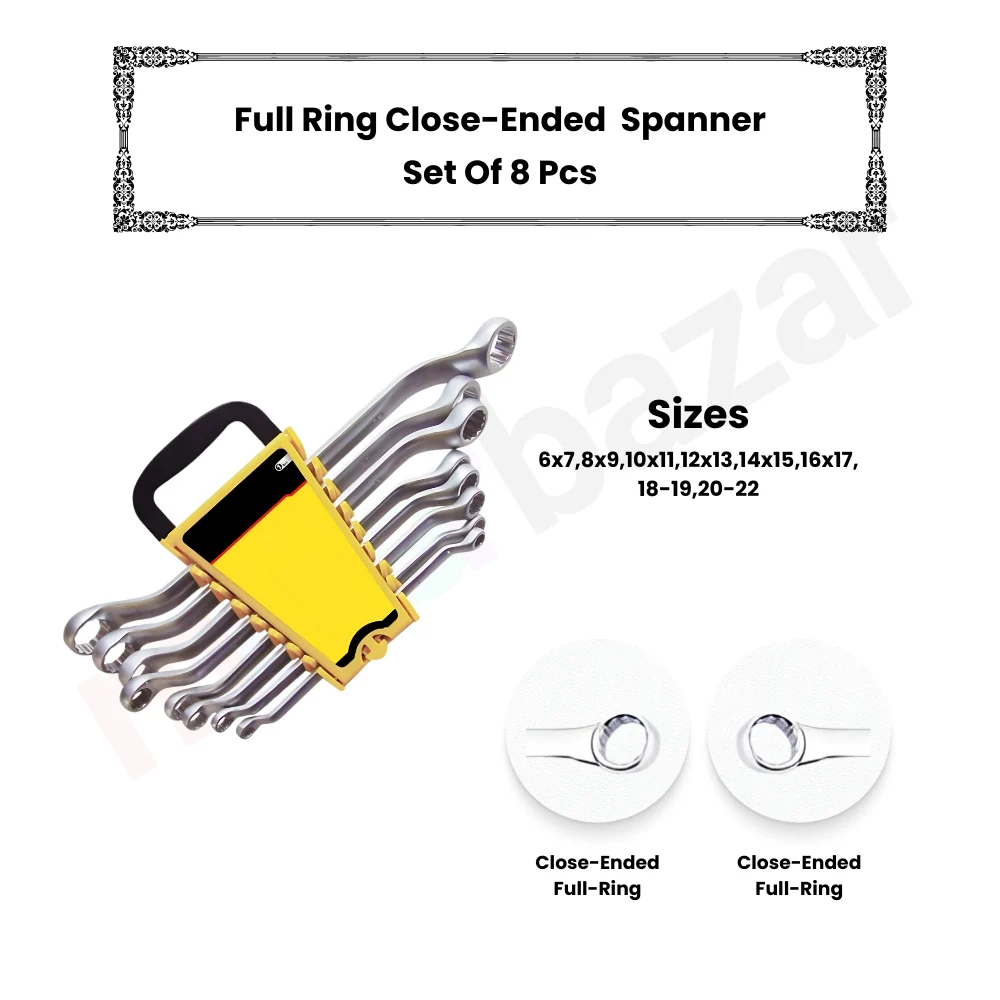 Generic: Spanner Set Hand Tool Wrench Kit - Image 4