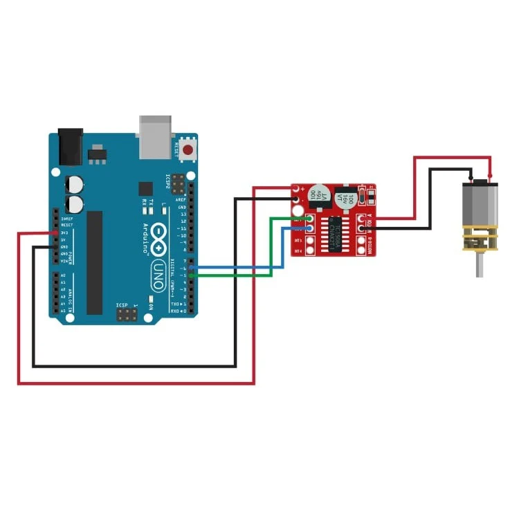 MX1508/MX1616 Dual H Bridge DC PWM Stepper Motor Driver - Image 4