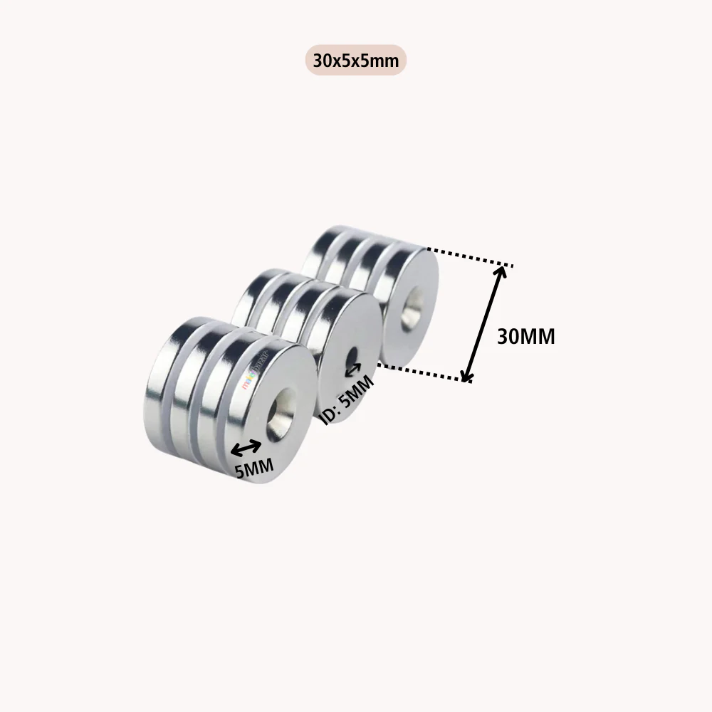 Neodymium Channel Countersunk Ring Magnet for Mounting - Image 9