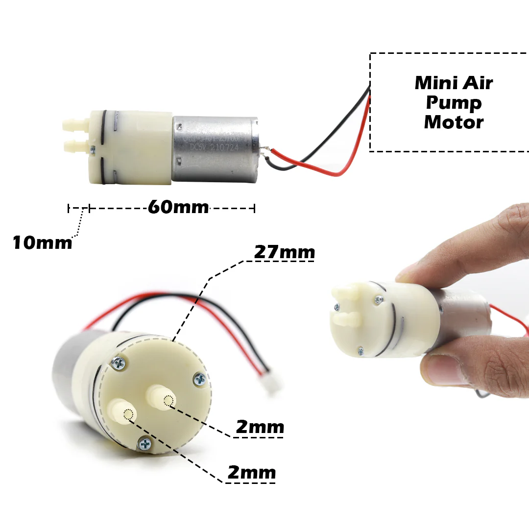 New: RF-370 DC Mini Air Pump Motor Single-Nozzle for Pet Aquarium Tank - Image 3