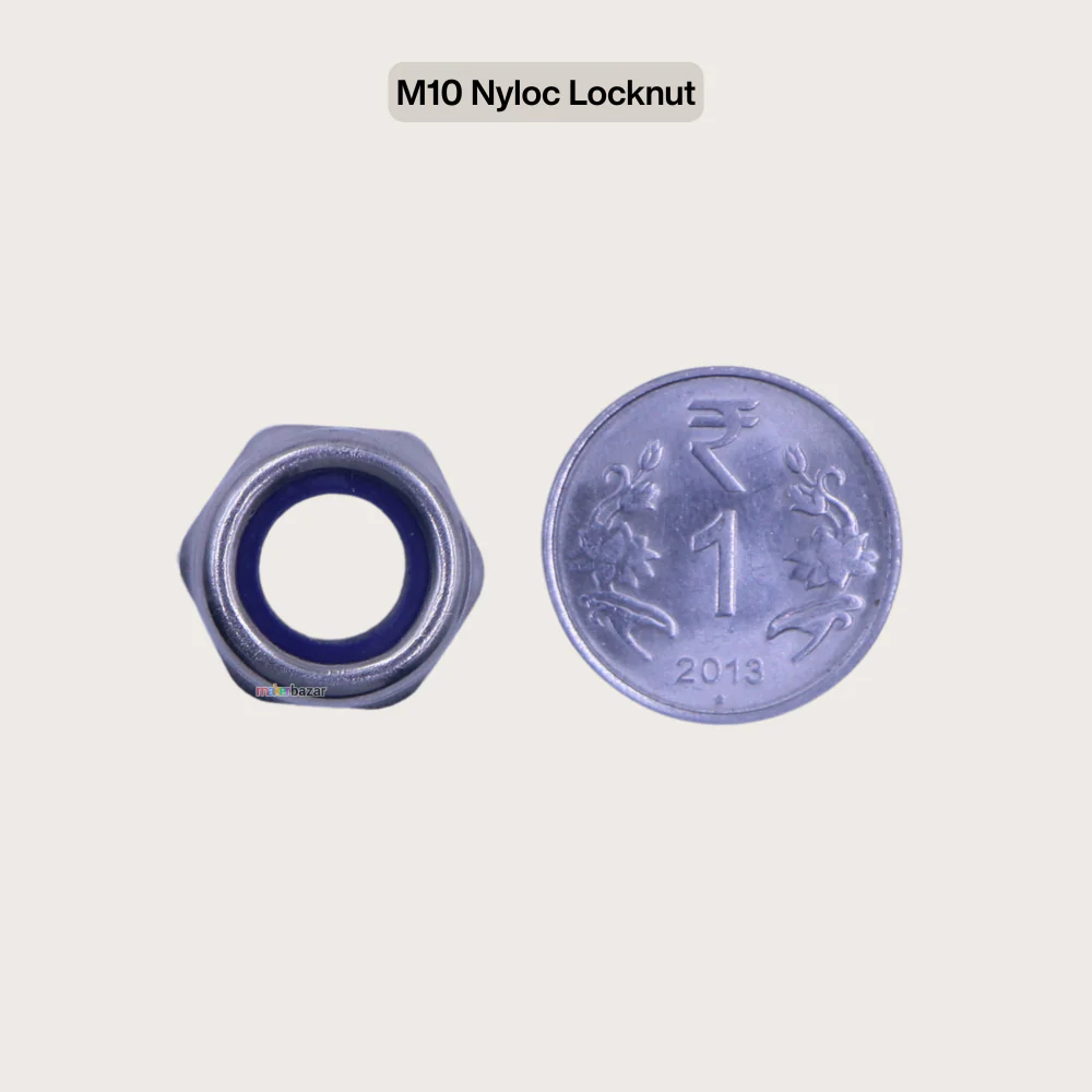 SS Nylon Self Lock-Nut Hex Insert-Nut [Pack of 10] - Image 12