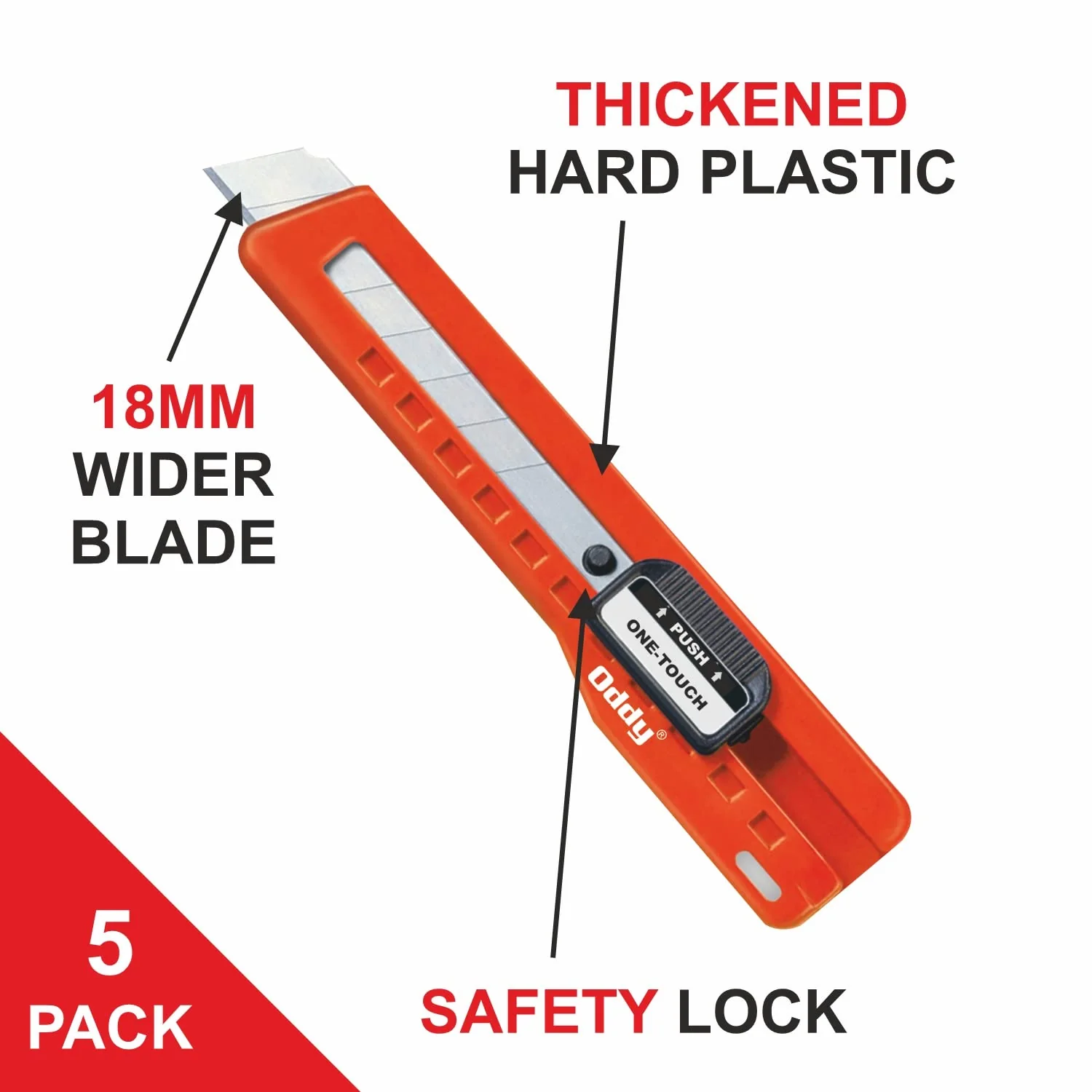 Oddy: CK18-84 Snap-Off Paper Cutter 18mm (Auto Lock heavy Duty) - Image 9