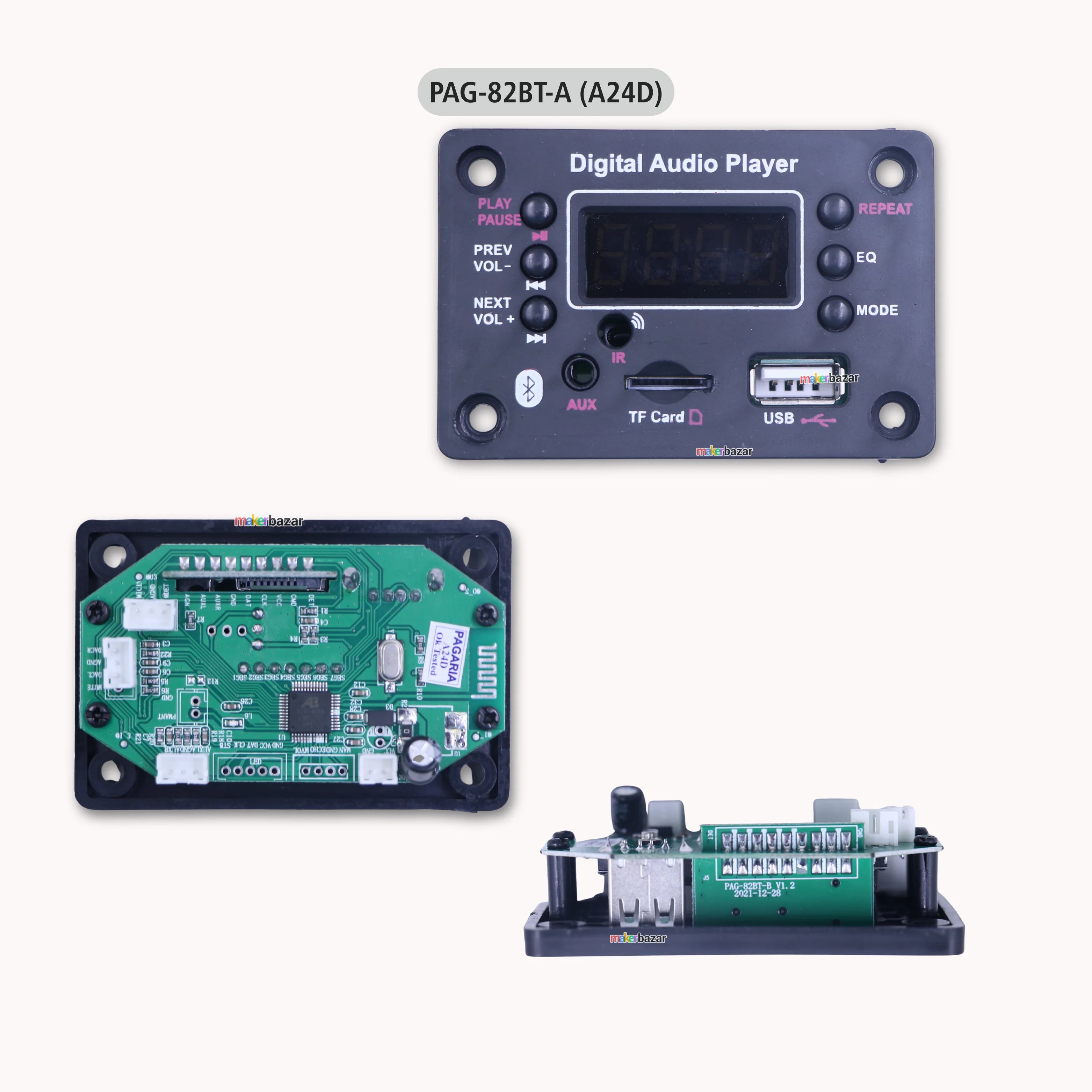 Pagaria Music Player Audio Decoder Module with Frame + Display - Image 6