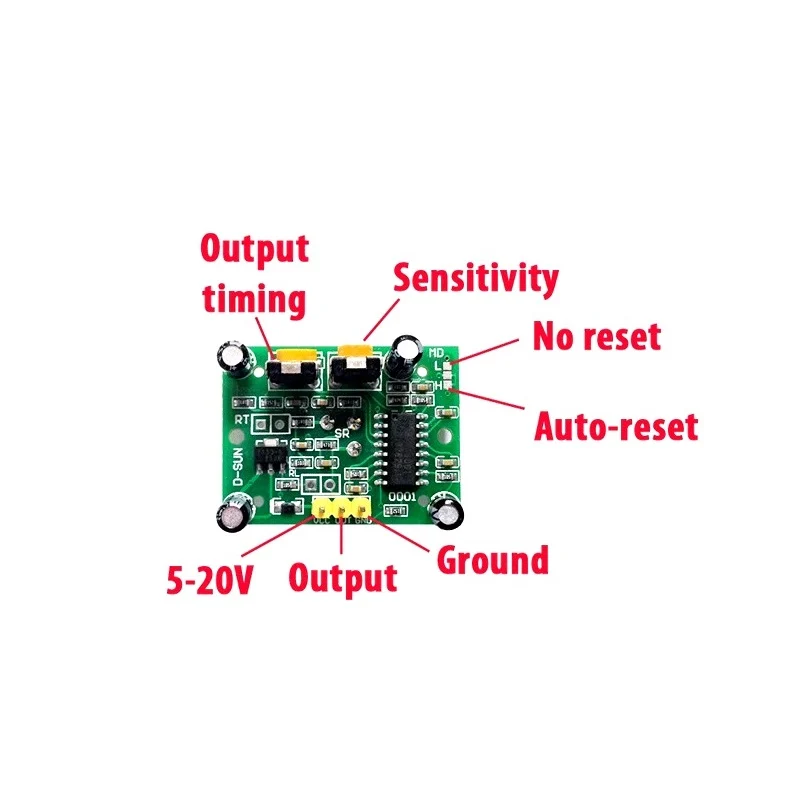 PIR Motion Sensor Detector Module HC-SR501 - Image 5